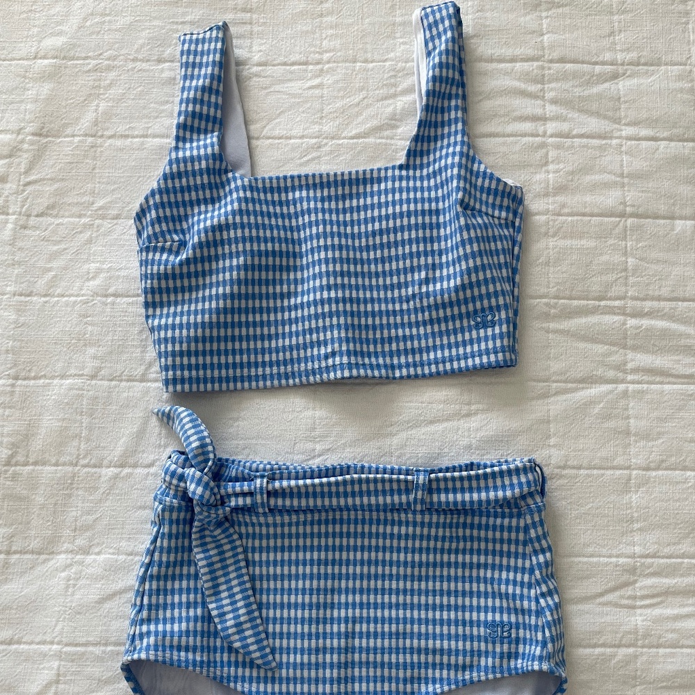 Albion Gingham Two Piece Bikini xs/s